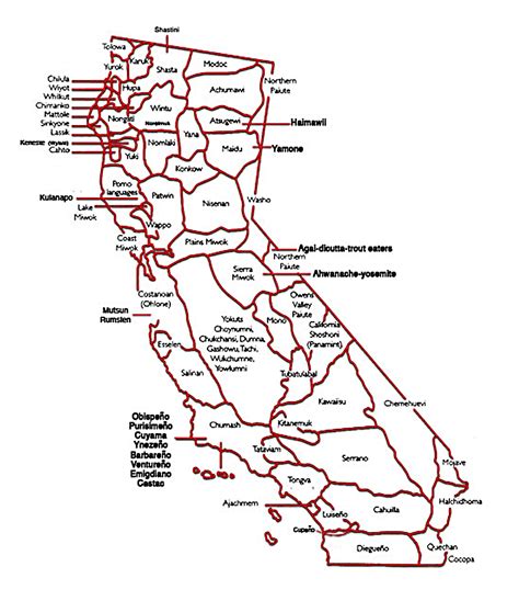 California Indian Tribes Map Fresh Native American Tribes Us Map Us ...