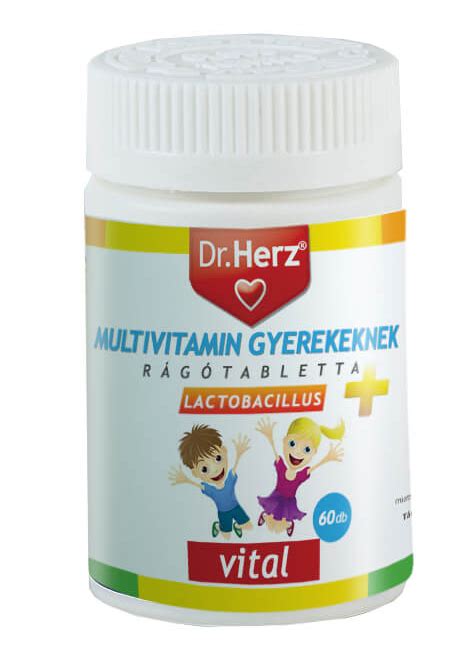 Dr Herz Multivitamin Gyerekeknek Lactobacillus Db Tabletta Dr Herz