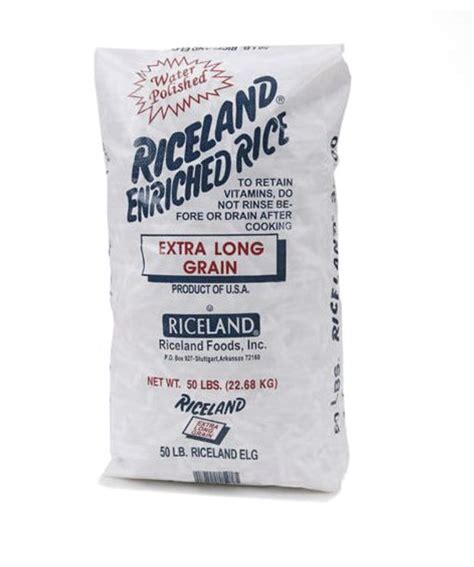 Riceland Enriched Extra Long Grain Rice, 50lb – Island Cooler Delivery ...