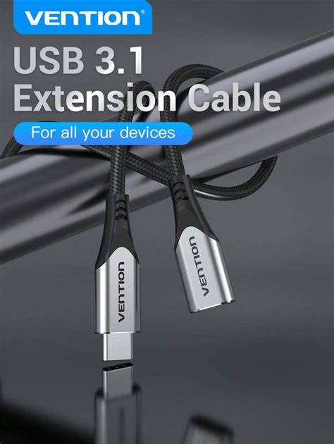 Vention C Ble D Extension Usb Vention W Usb Type C M Le Femelle