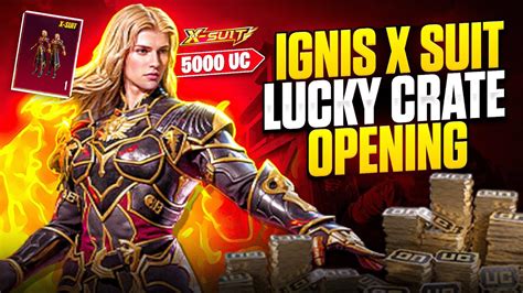 Bgmi Ignis X Suit Lucky Crate Opening Got Everything Only K Uc Bgmi