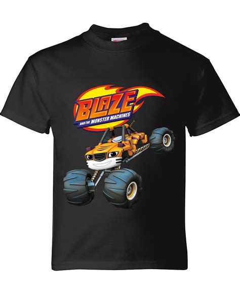 Blaze And The Monster Machines T Shirt Comfortable Kids Etsy