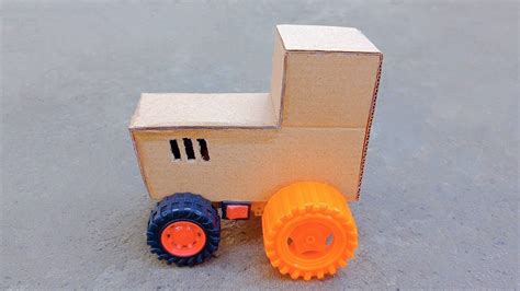 Diy Cardboard Tractor Craft Ideas For Kids Youtube