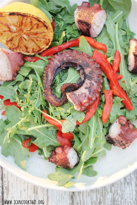 Grilled Octopus Salad Recipe I Can Cook That