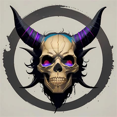 Horned Skull 2 By Metshacollective On Deviantart