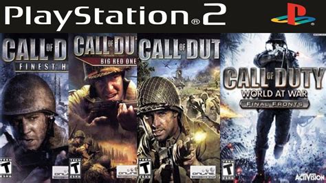 Todos Os Call Of Duty Do Ps2 Youtube