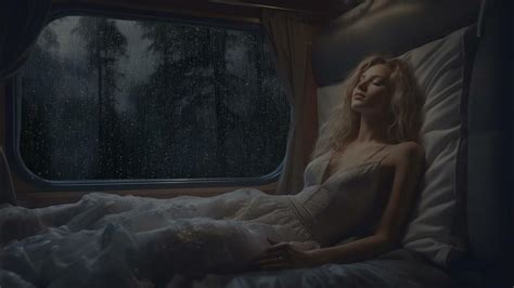 Falling Asleep When It Rains In The Forest Lying In The Car Relaxing