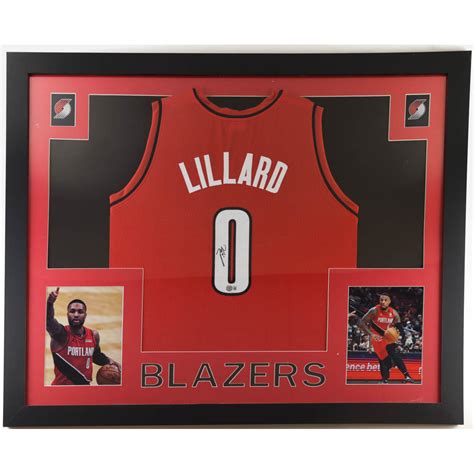 Damian Lillard Signed Custom Framed Jersey (Beckett) | Pristine Auction