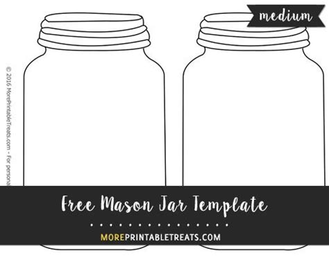 Printable Mason Jar Template