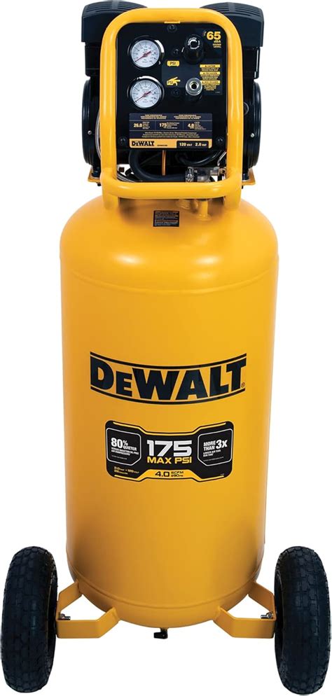 Dewalt 26 Gallon Quiet Portable Air Compressor Dxcmsac260