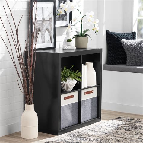 Better Homes Gardens Cube Storage Organizer Office Desk Black at Sarah