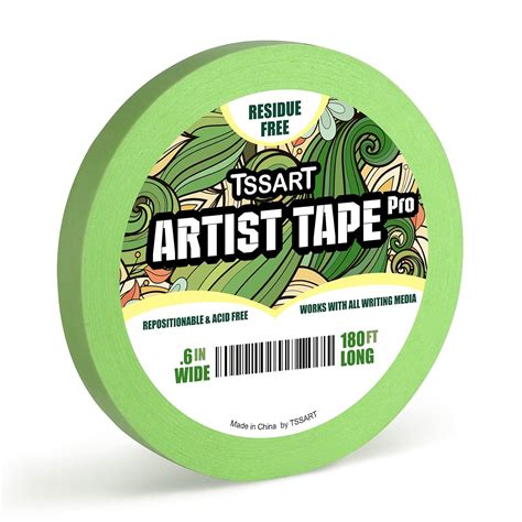 Tssart Repositionable Artist Tape Pro For Paper Low Tack