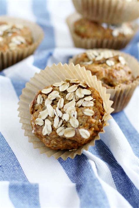 Banana Oatmeal Muffins Vegan And Gluten Free The Pretty Bee