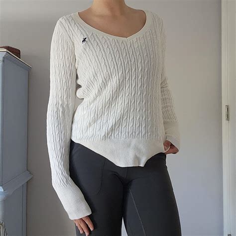 Medium Abercrombie Fitch Cable Knit Depop