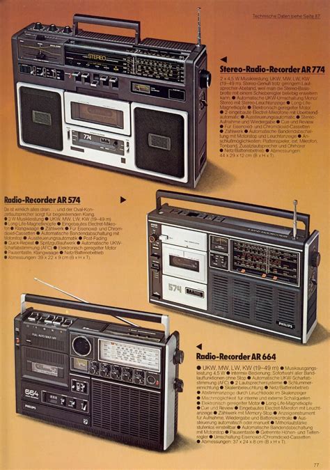 Philips Ar744 Stereo Radio Recorder Blast From The Past Pre Boombox