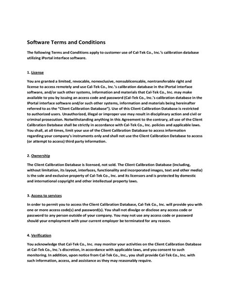 Terms And Conditions Template 6 Free Templates In Pdf Word Excel Download