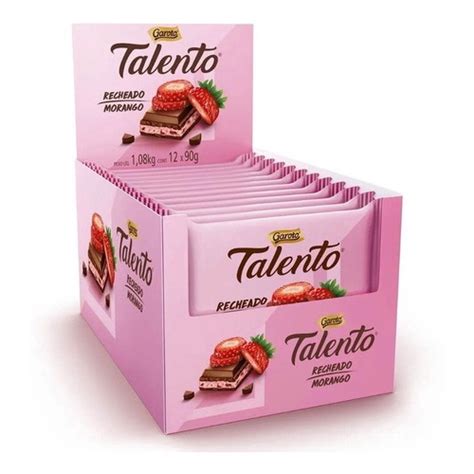 Chocolate Talento Caixa C Unid G Morango Em Promo O Ofertas