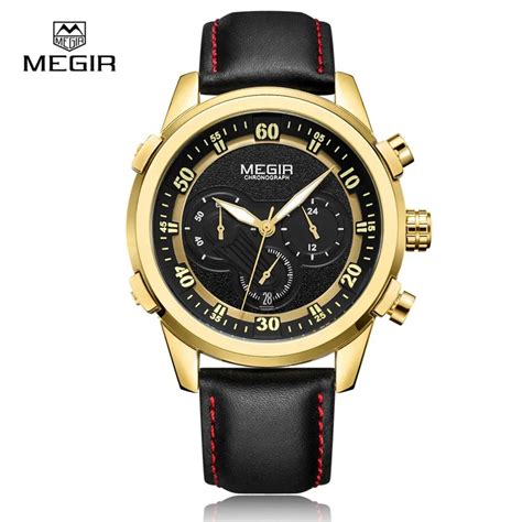 MEGIR Chronograph Casual Watch Men Luxury Brand Quartz Military Sport