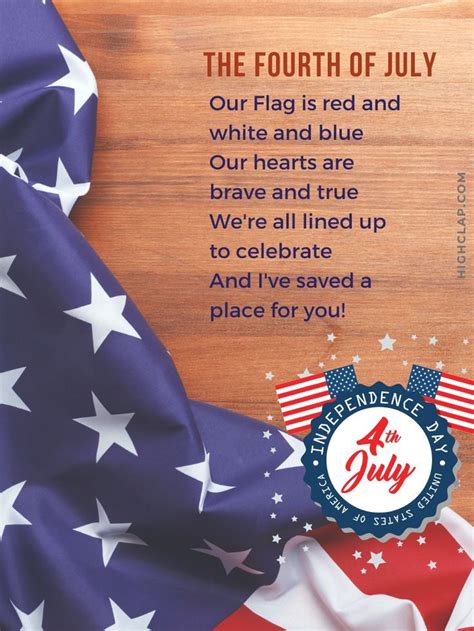 Short 4th Of July Poems U S Independence Day Poems