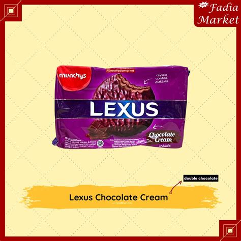 Jual Lexus Sandwich Crackers Chocolate Cream Double Chocolate [190g