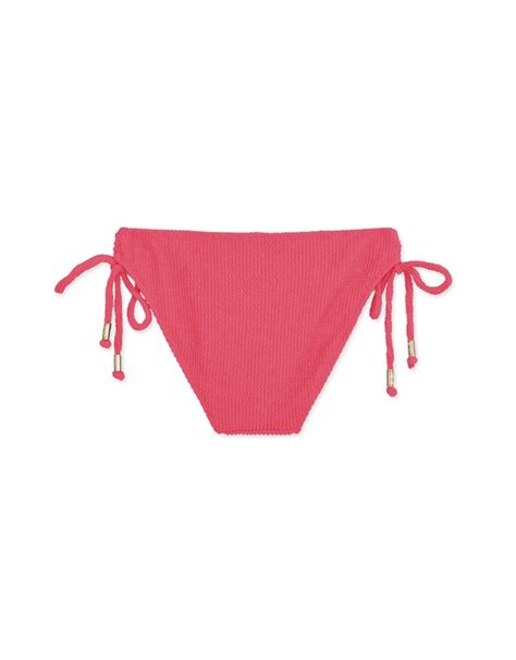 MIKA Collaboration Wrinkled Woven Side Strap Bikini Bottom Trunck