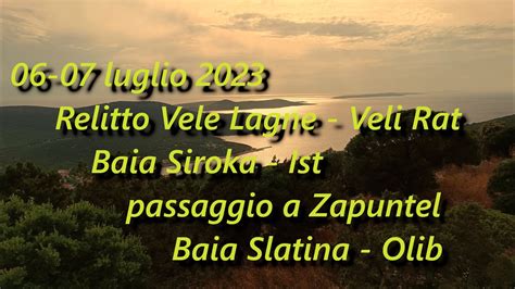 Luglio Relitto Vele Lagne A Veli Rat Ist Baia Siroka Olib