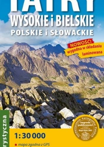 Tatry Wysokie I Bielskie Mapa Turystyczna Laminowana