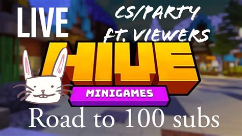 Minecraft Hive Live With Viewers Road To Youtube