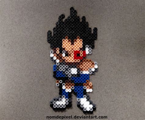 Vegeta Perler Perler Bead Art Diy Perler Beads Pokemon Bead