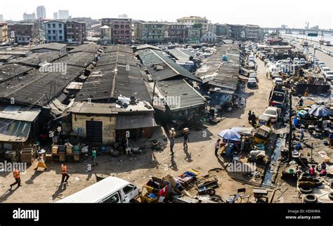 The Floating Slums Of Lagos Nigeria Stock Photo Alamy