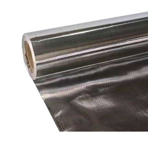 Wellco 48 In X 25 Ft Double Sided Aluminum Film Woven Fabric Radiant Barrier Reflective