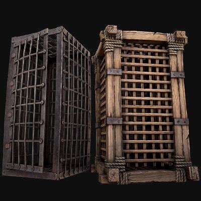 Medieval Prison Cells - 3D Model by Dereza