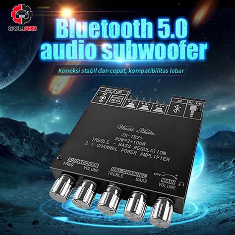 Diymore Papan Amplifier Bluetooth 100 ZK MT21 ZK TB21 Subwoofer