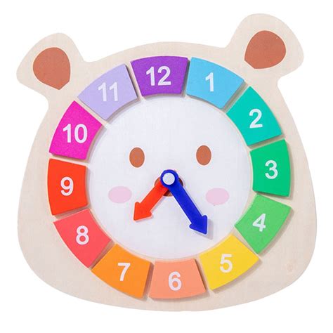 Shape Digital Clock Educational Toys Number Interactive Wooden Clocks Learning Plaything