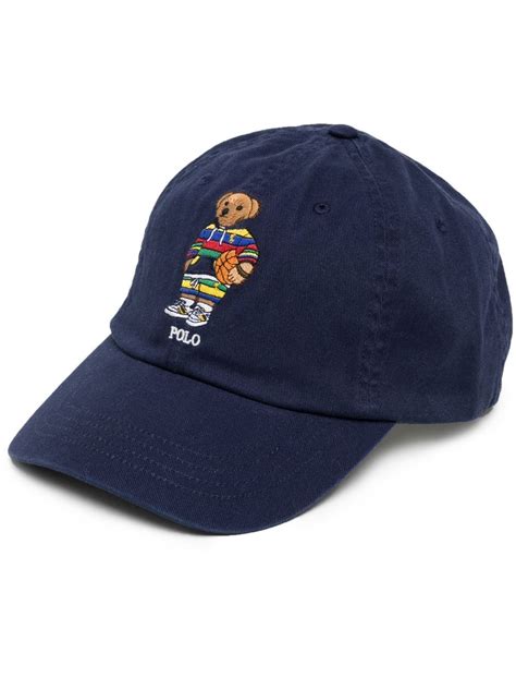 Polo Ralph Lauren Polo Bear Embroidered Logo Cap Farfetch Em 2022