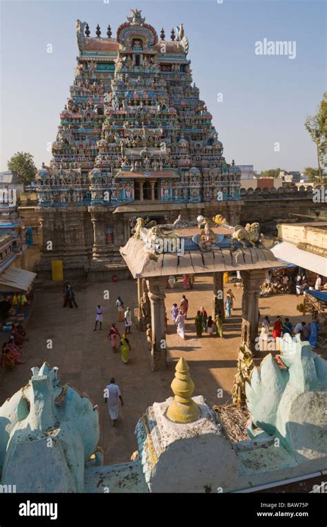 Sri Ranganathaswamy Temple Srirangam Near Trichy Tamil Nadu India Stock