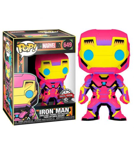 Funko Pop Iron Man Blackligth Marvel Special Edition