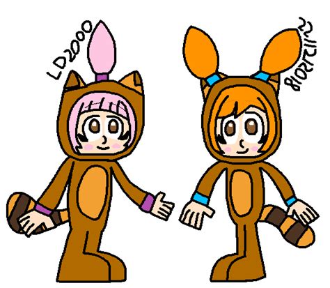 WarioWare: Kat and Ana in Tanooki suits by Luqmandeviantart2000 on ...