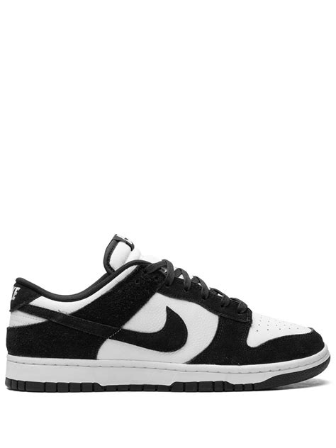 Nike Dunk Low Suede Panda Sneakers White Farfetch In