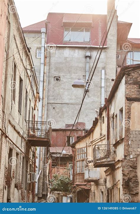 The Streets of the Old City. Old Tbilisi. Georgia Stock Image - Image of capital, door: 126149385