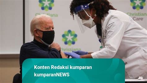 Foto Presiden AS Terpilih Joe Biden Disuntik Vaksin Pfizer Kumparan