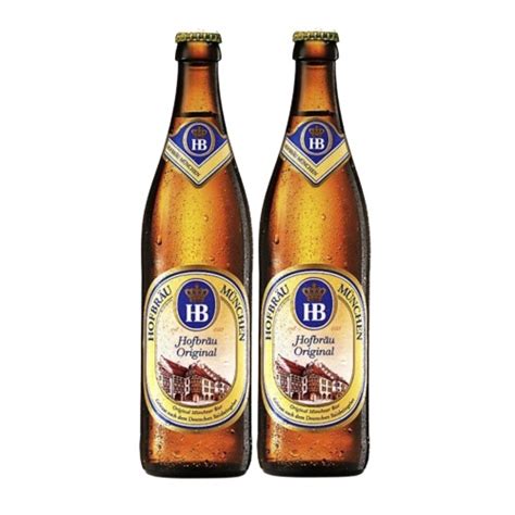 Kit 2 Cerveja Hb Original Münchner Helles Clara 500ml Submarino