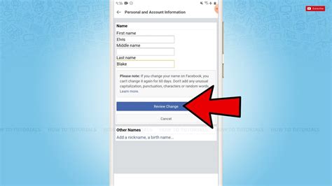 How To Change Name In Facebook Lite Facebook Account Name Change