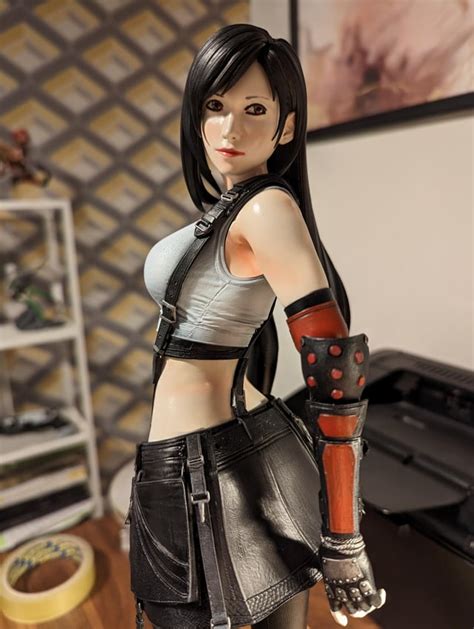 A 3d Printed And Painted 1 4 Scale Statue Of Tifa I Just Finished R Finalfantasy