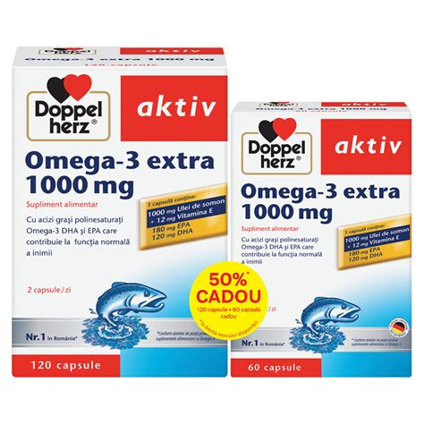 Doppel Herz Omega 3 Extra 1000 Mg X 120 60 Capsule Catena Ro