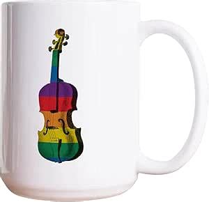 Amazon DecStic LGBT Pride Coffee Mug Rainbow Sitar Funny Coffee