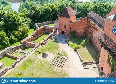 Aerial View Of Turaida Castle Latv Stock Photo Image Of Stone