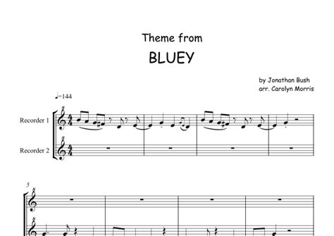 26 Bluey Theme Song Sheet Music Yvonneshayla