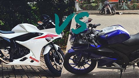 Yamaha R15 V3 Vs Suzuki GSX R150 Drag Race SuperBikes Channel YouTube