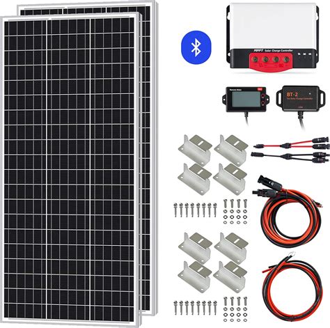 ExpertPower Kit De Panel Solar Panel Solar Mono De 200 Vatios De 12